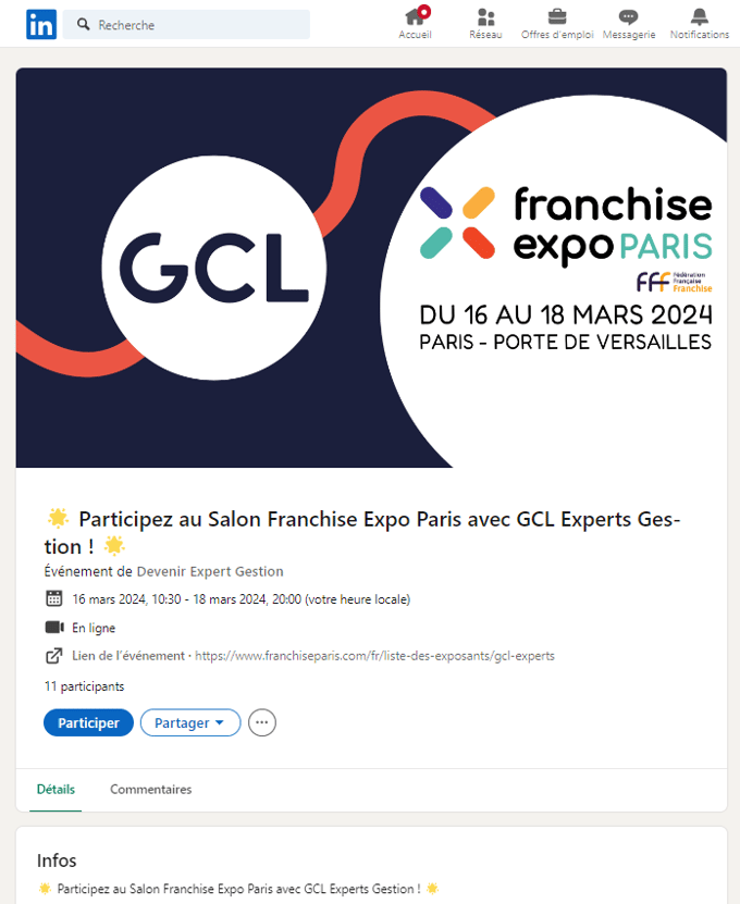 salon professionnel linkedin events