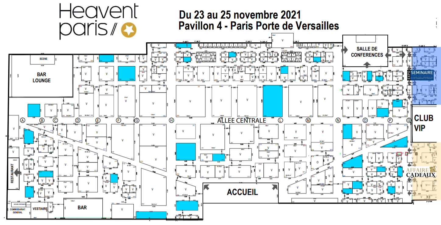 plan dun salon professionnels stand